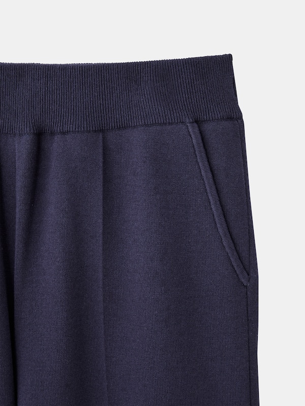 コットンブレンドニットイージーパンツ