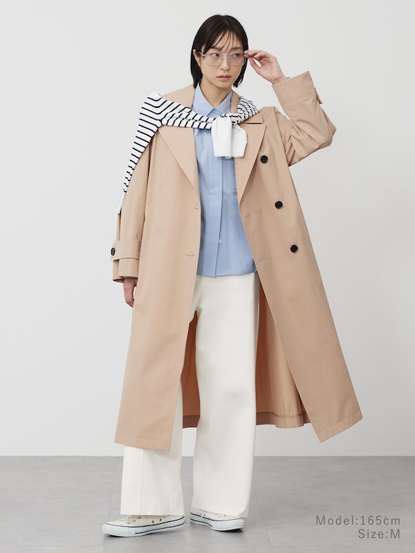 コットンブレンドニットイージーパンツ