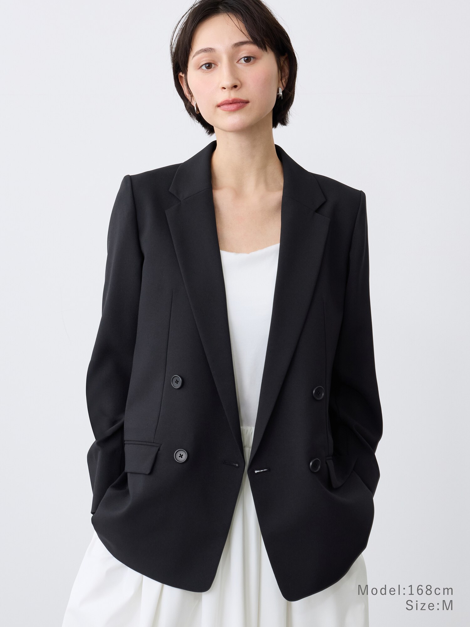 【極美品✨】PLSTプレミアムオックスハーフスリーブジャケット ネイビーS洗える PLST(プラステ)公式 | プレミアムオックスカラーレスジャケット