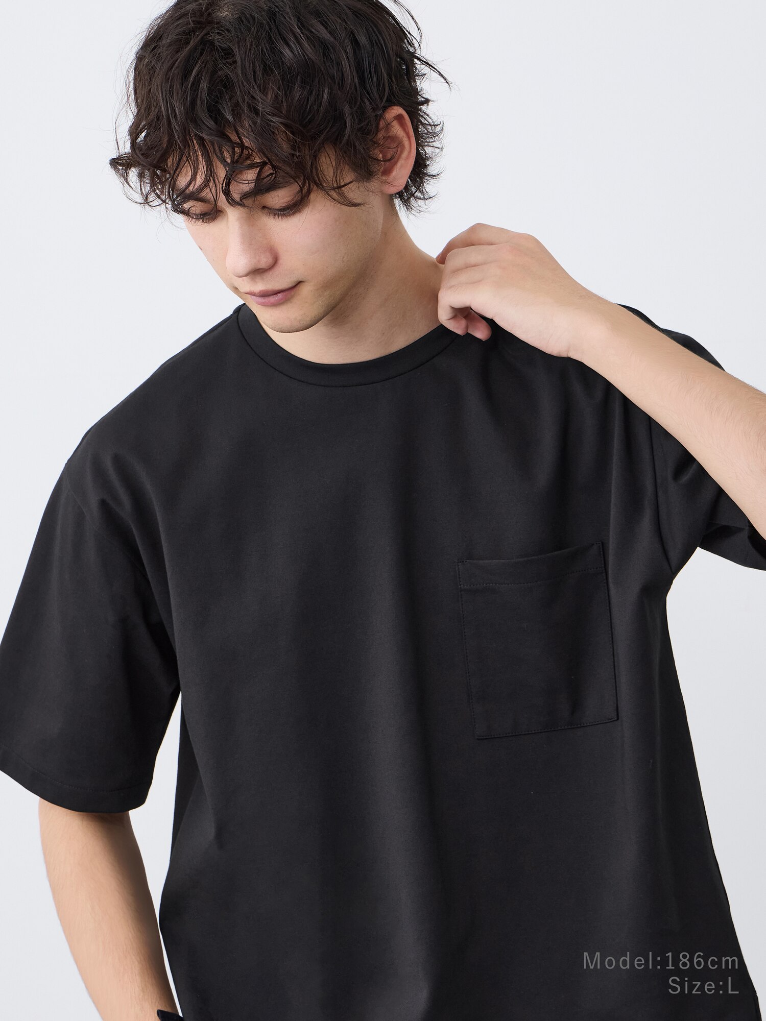 PLST(プラステ)公式 | ストレッチコットンブレンドポケットTシャツ(メンズ)