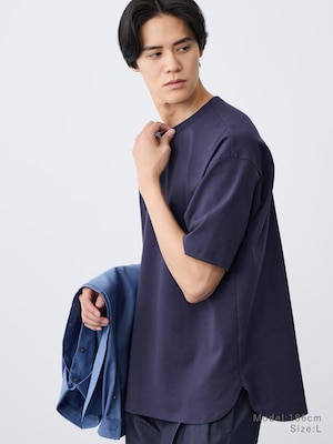 【7/17(金)から値下げ】ストレッチコットンブレンドラウンドテールTシャツ