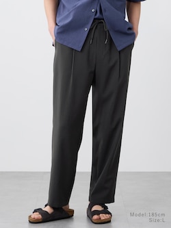 【いま売れてます】プレシャスドライワンタックテーパードパンツ