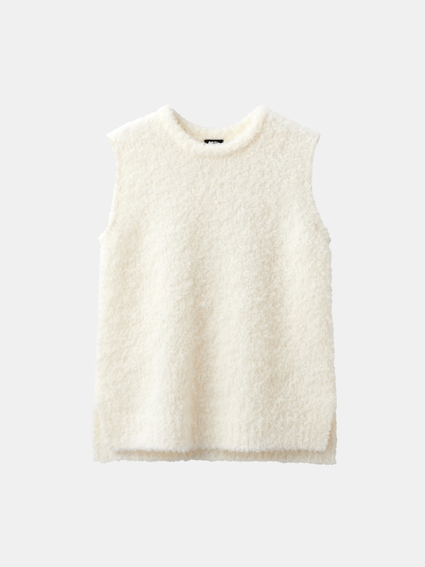 シャギーニットベスト