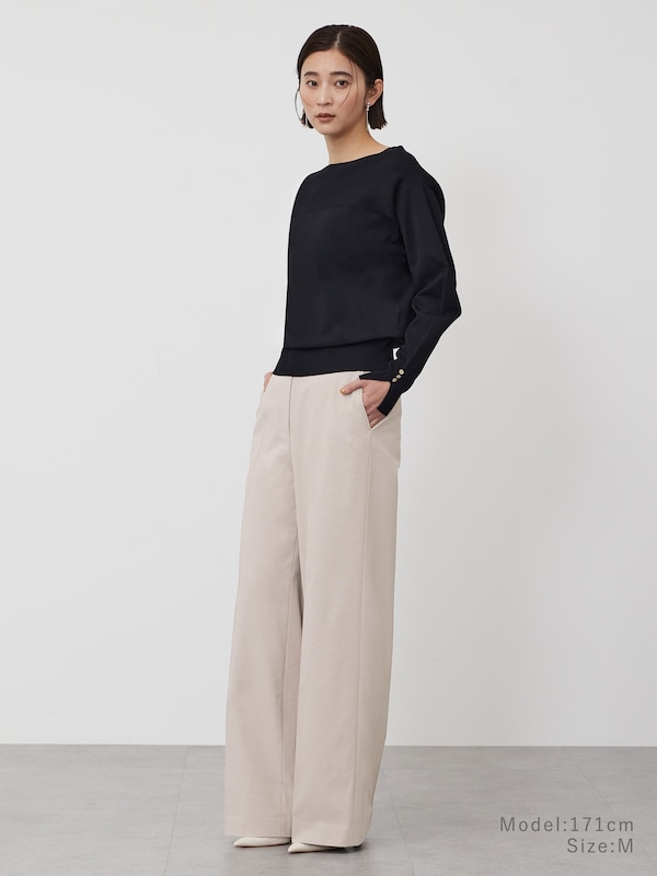 UVカットレーヨンブレンドドルマンスリーブセーター