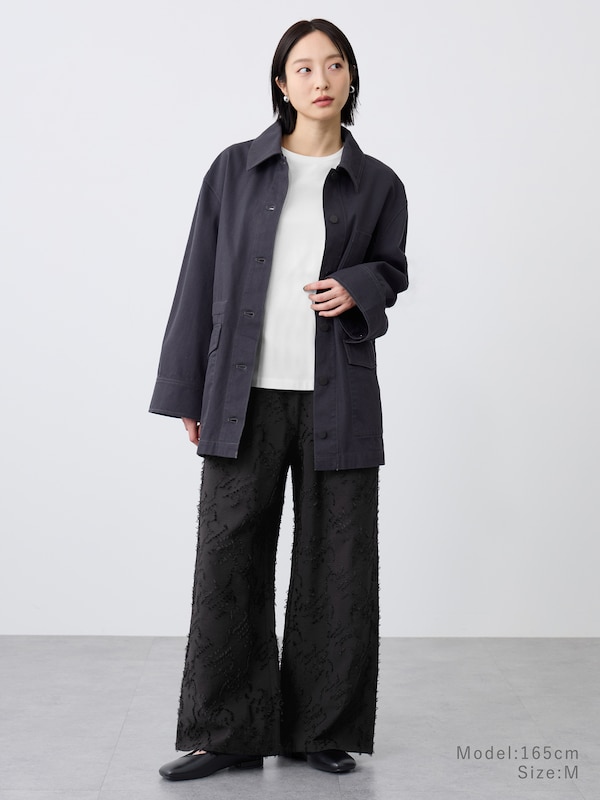 ジャカードイージーパンツ