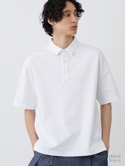ストレッチコットンブレンドリラックスフィットポロ
