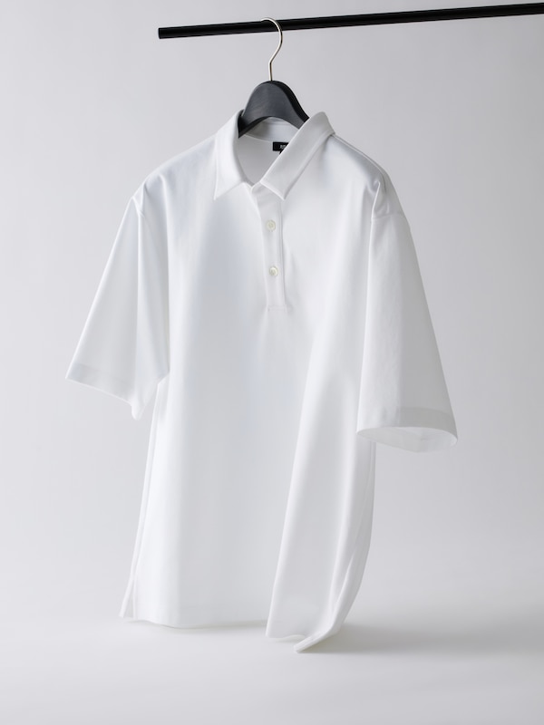 ストレッチコットンブレンドリラックスフィットポロ