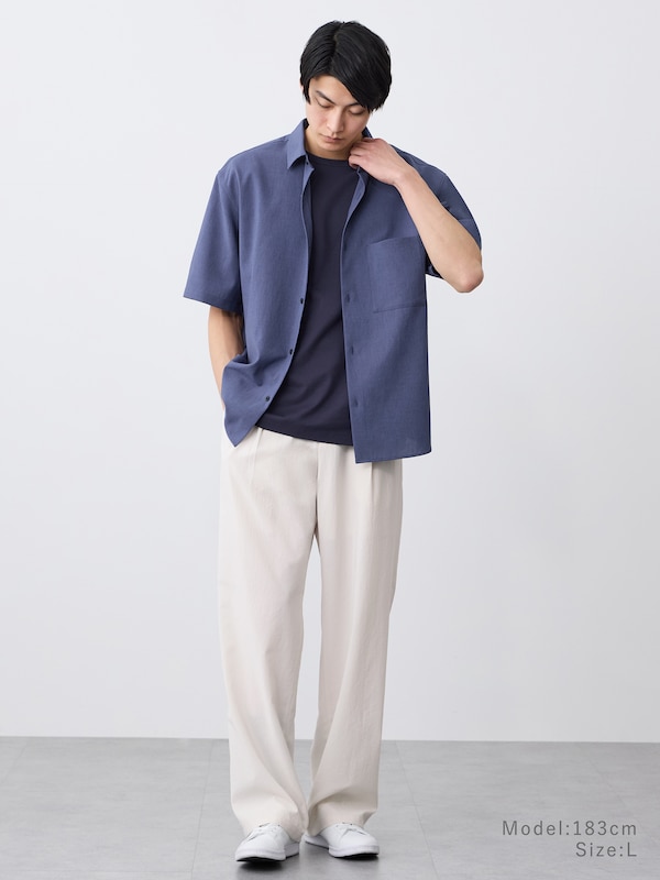 ストレッチコットンブレンドTシャツ