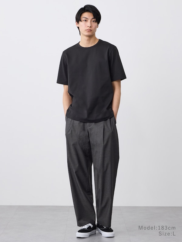 ストレッチコットンブレンドTシャツ