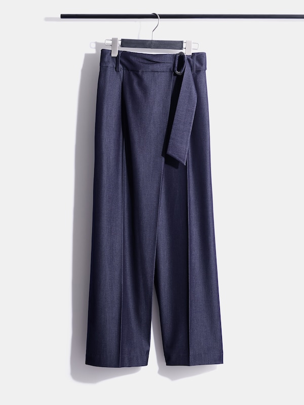 【レビュー高評価】シャンブレーラップパンツ