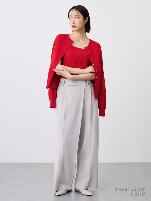 【レビュー高評価】シャンブレーラップパンツ