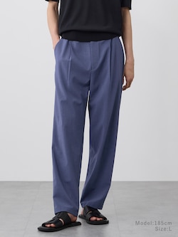 【丈長め】プレシャスドライワンタックテーパードパンツ