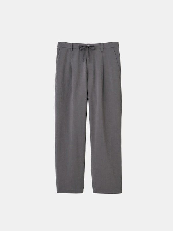 【丈長め】プレシャスドライワンタックテーパードパンツ