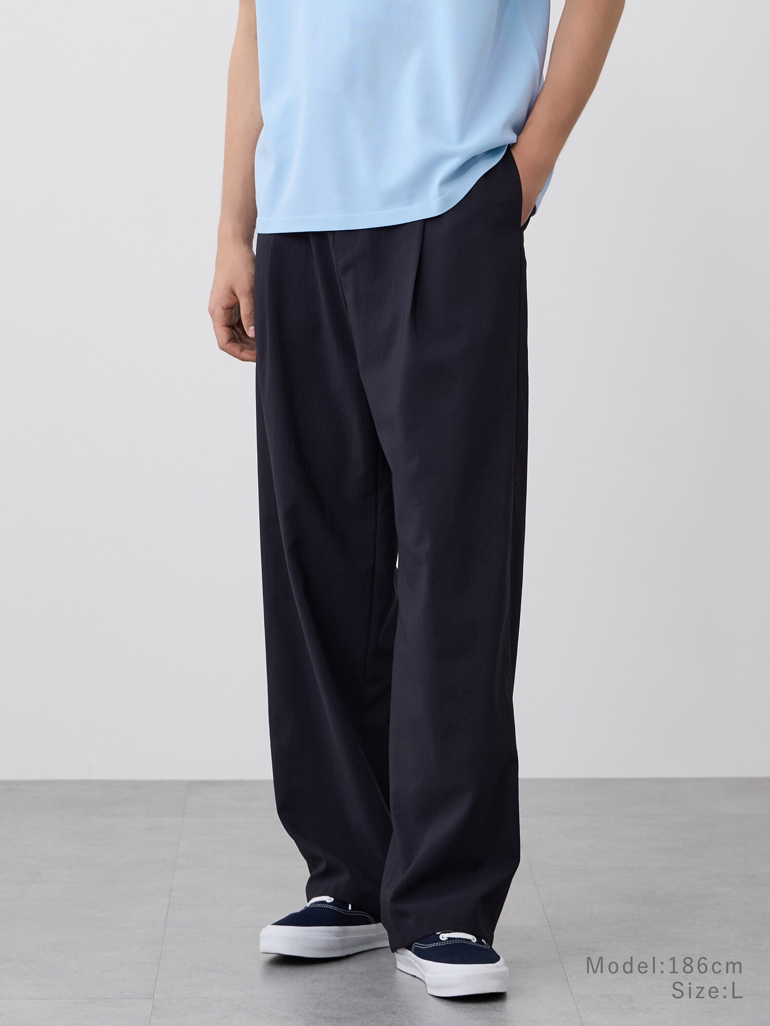 PLST ノーカラーJKT M テーパード・ワイドパンツ S 3点セット PLST(プラステ)公式 | メンズのワイドパンツ (テーパード)