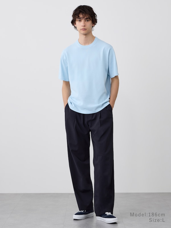 【丈長め】プレシャスドライワイドパンツ