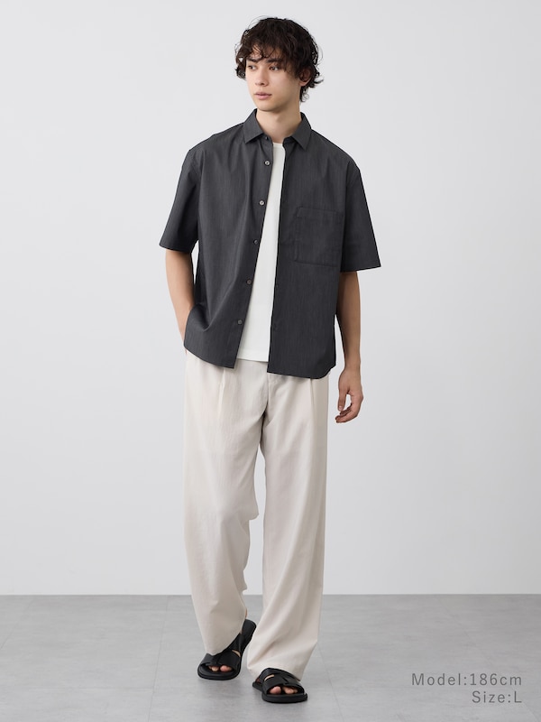 【丈長め】プレシャスドライワイドパンツ