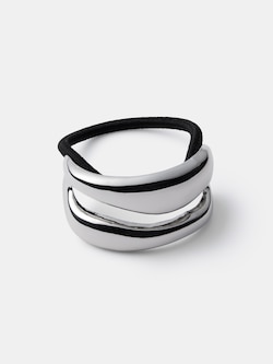 ワイドメタルモチーフヘアゴム