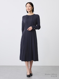 ジョーゼットプリーツワンピース