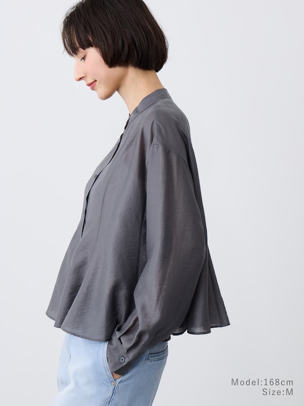 【レビュー高評価】シアーペプラムシャツ