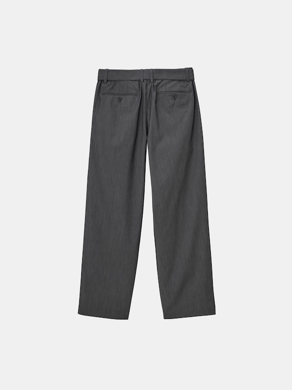 シャンブレーベルテッドワイドパンツ