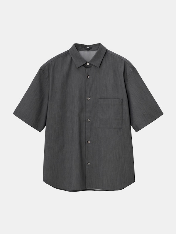 シャンブレーレギュラーカラーシャツ