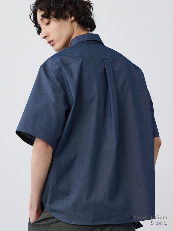 シャンブレーレギュラーカラーシャツ