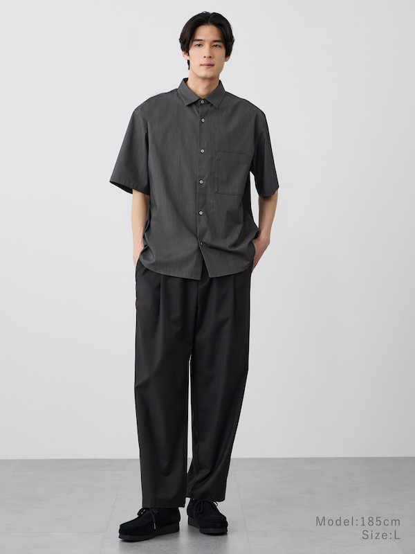 シャンブレーレギュラーカラーシャツ