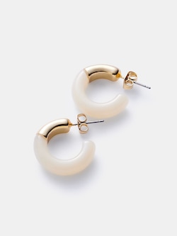 クリアフープピアス