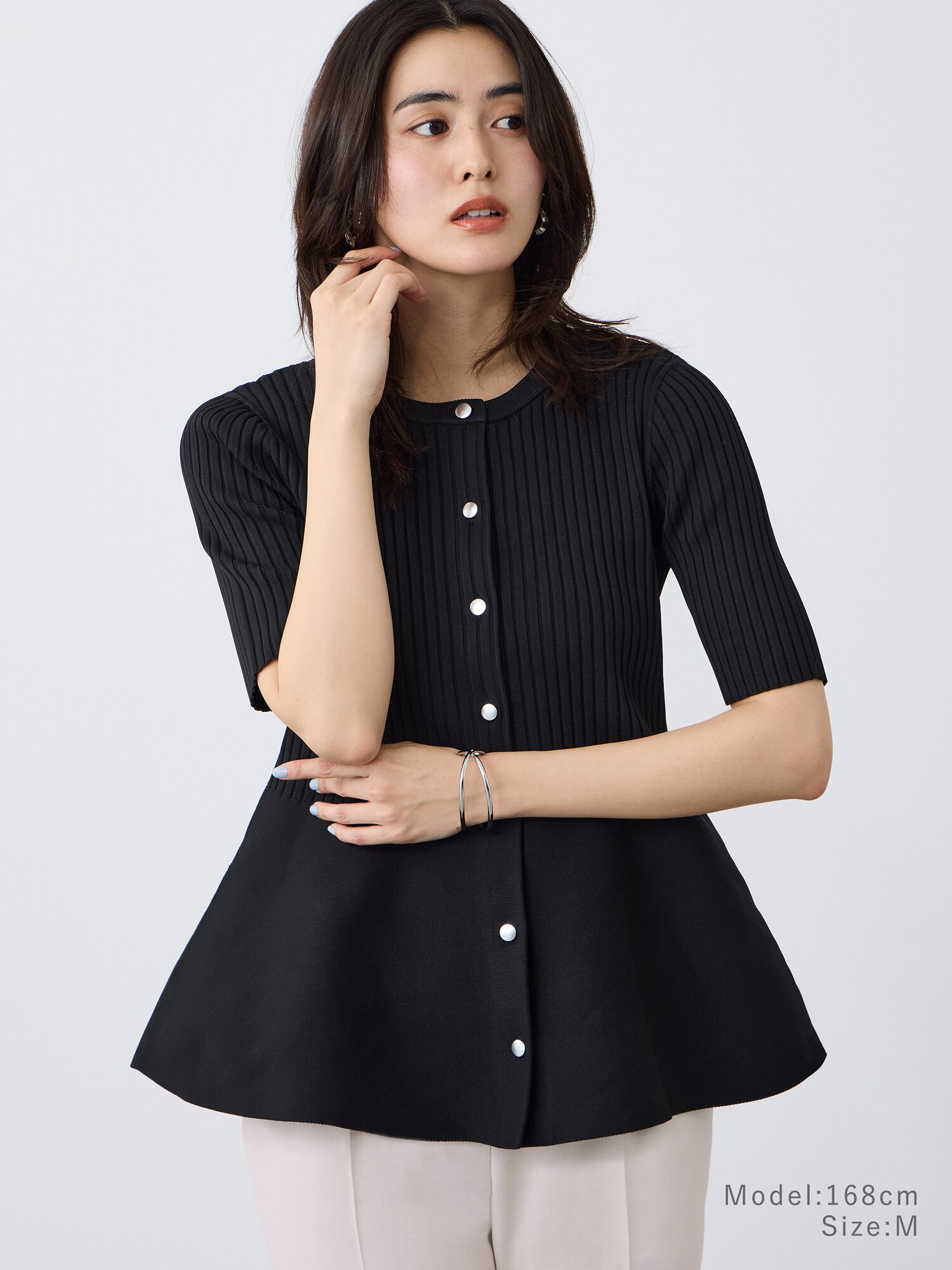 美品 プラステ PLST 2018モデル 伸縮性のある ベルテッド コーディガン ストレッチツイルベルテッドジレ、スティックパンツ（コットンブレンド