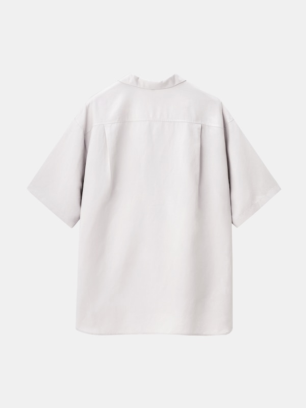 リネンブレンドスキッパーシャツ