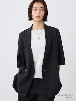 ライトプレミアムオックスハーフスリーブジャケット