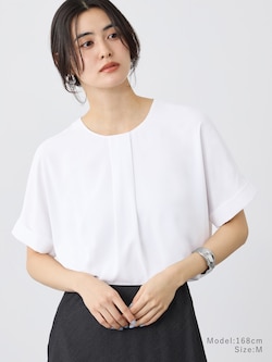 ジョーゼットフロントタックブラウス