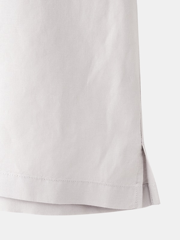 リネンブレンドオープンカラーシャツ