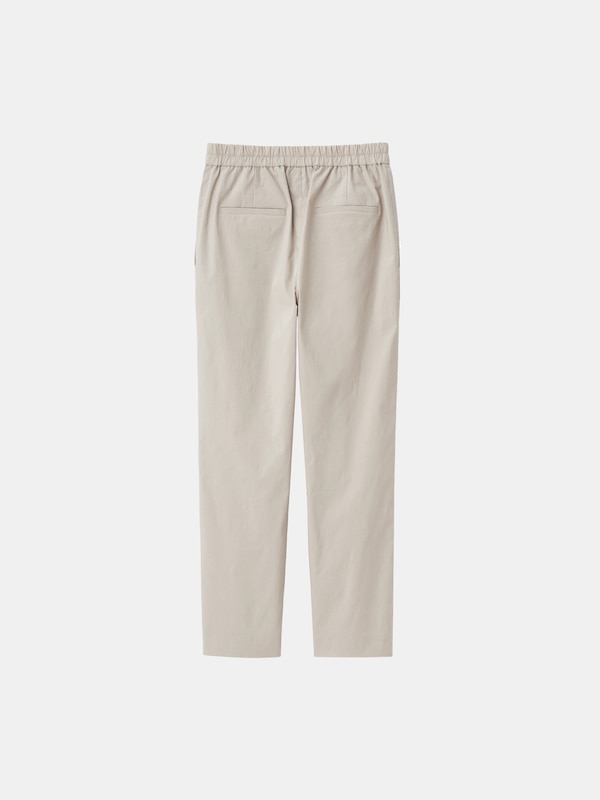 ハイストレッチリネンイージーテーパードパンツ