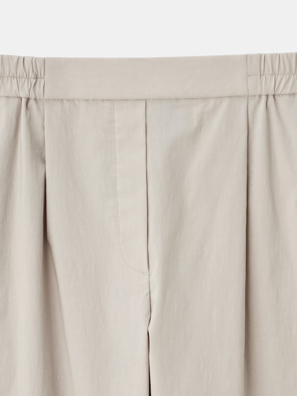 ハイストレッチリネンイージーテーパードパンツ