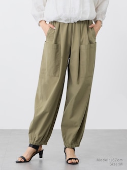 ハイストレッチリネンイージーパラシュートパンツ