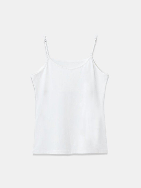 サテンキリカエキャミソール