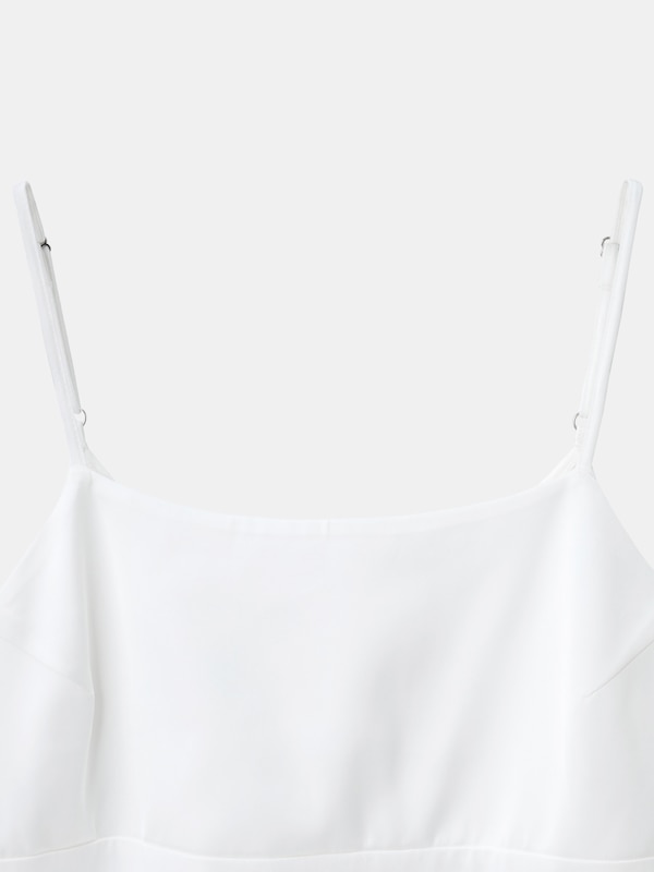 サテンキリカエキャミソール