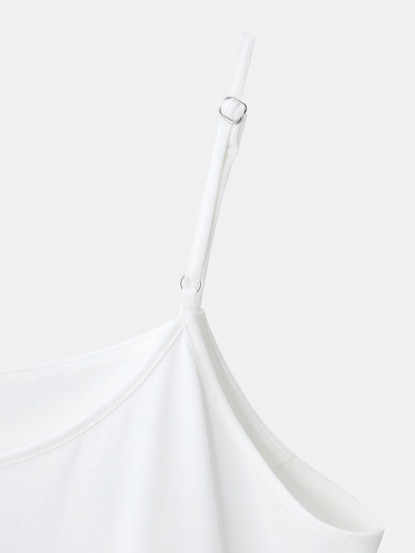 サテンキリカエキャミソール