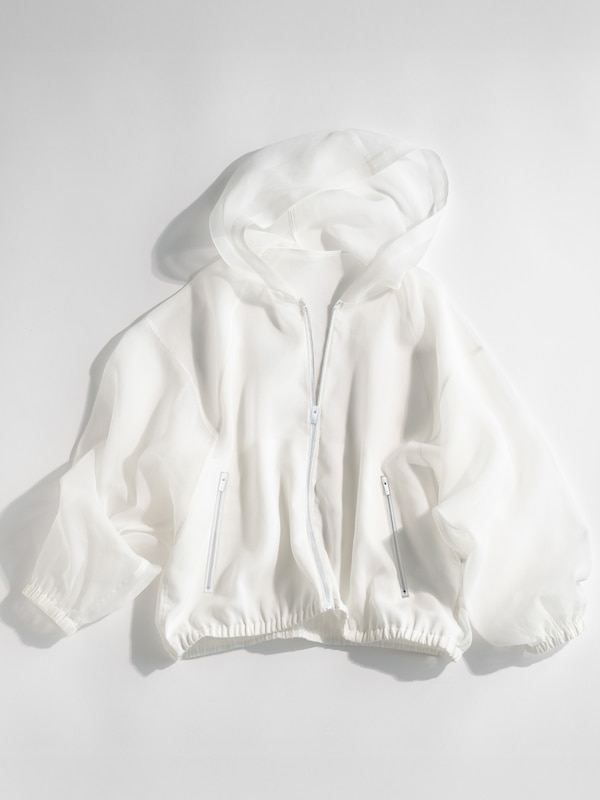 【トレンドのシアー】シアーオーガンジーパーカ