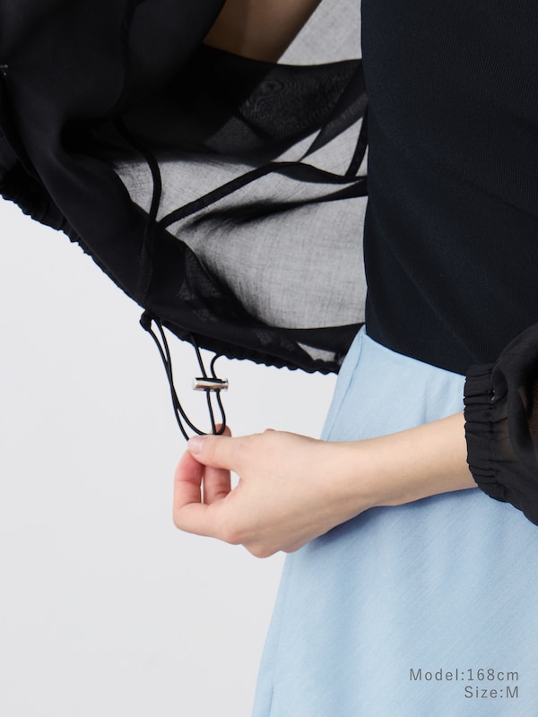 【トレンドのシアー】シアーオーガンジーパーカ