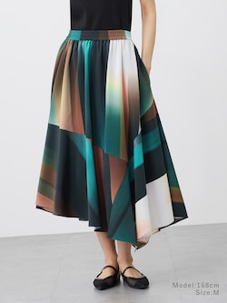 アートプリントスカート