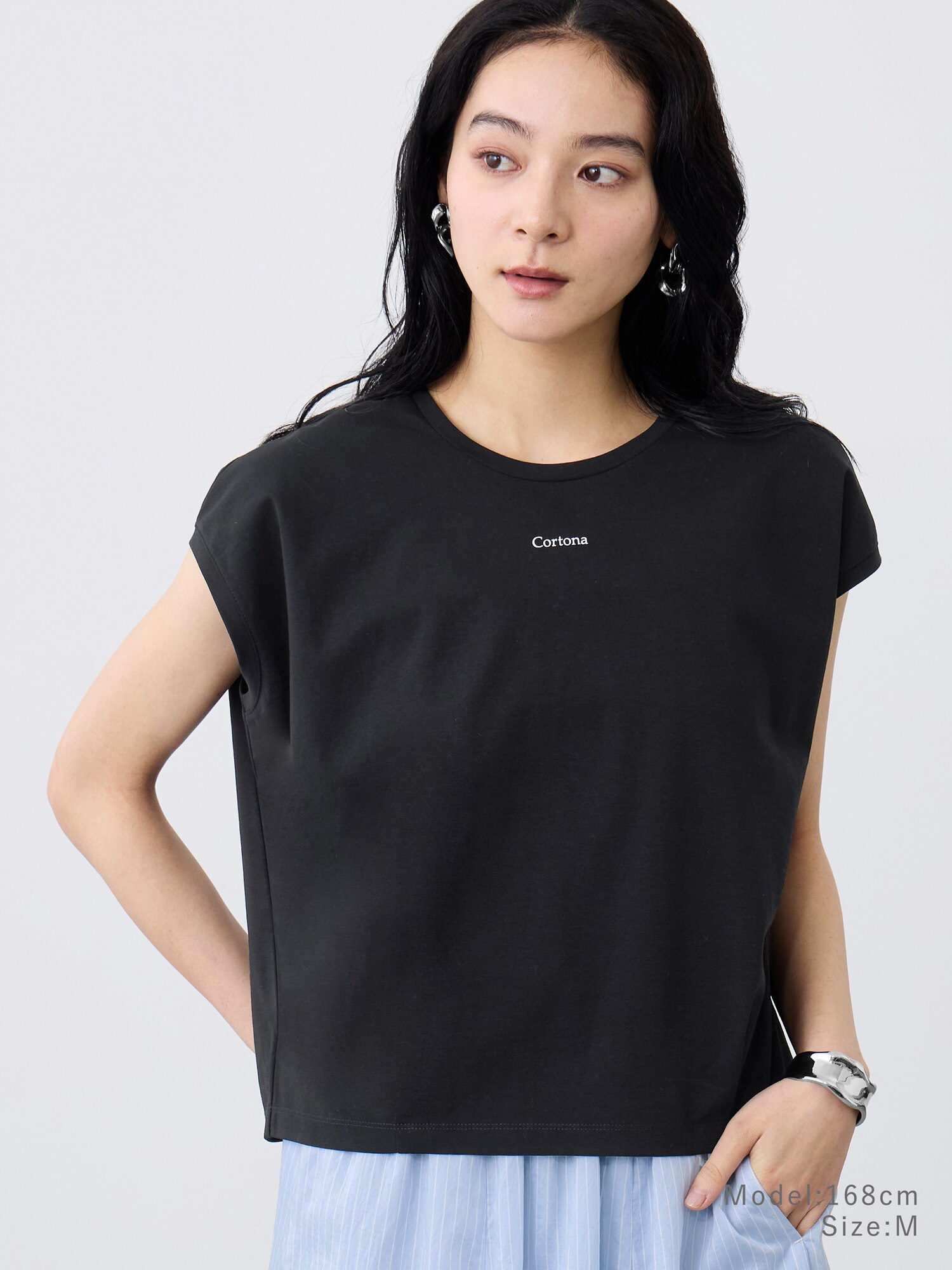 PLST(プラステ)公式 | ロゴプリントタックTシャツ(レディース)