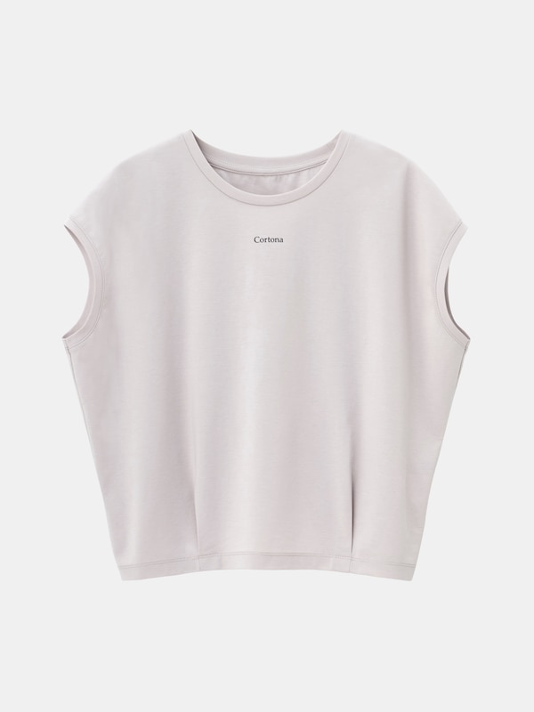 ロゴプリントタックTシャツ