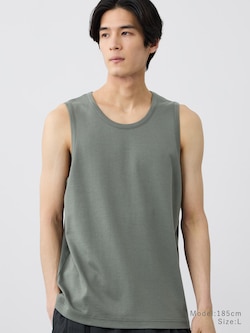 コットンブレンドスムースタンクトップ