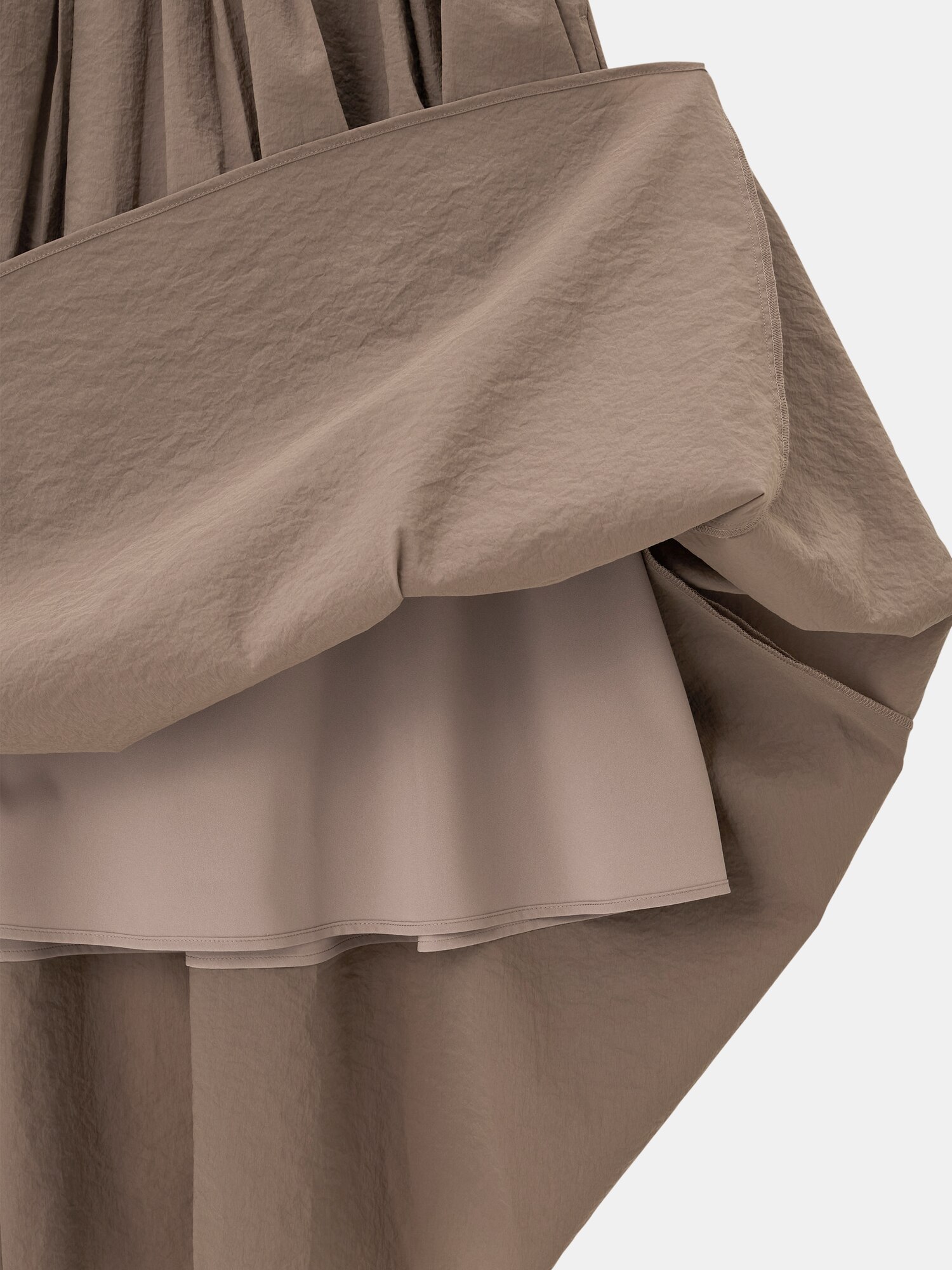 新品PLST ハイストレッチナイロンフレアスカートBROWN 【26SS】 PLST(プラステ)公式 | ハイストレッチナイロンフレアスカート(レディース)