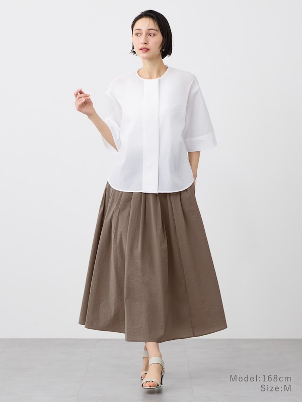 ハイストレッチナイロンフレアスカート