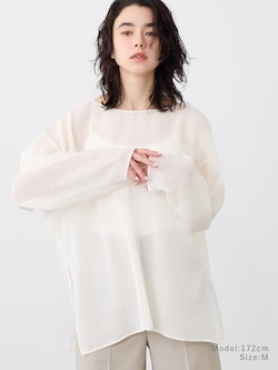 トリアセブレンドシアーブラウス