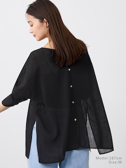 【トレンドのシアー】トリアセブレンドシアーブラウス