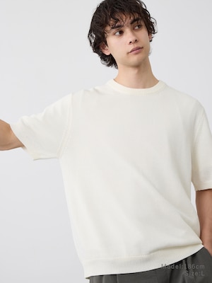 ペーパーブレンドニットTシャツ